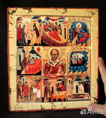 Подарочная икона "Cвятитель Николай Мирликийский"