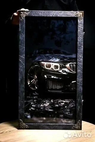 Нарды под стеклом «BMW» — оригинальный подарок