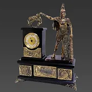 Каминные часы «Цезарь» из долерита и яшмы — необычный подарок — фотография 4