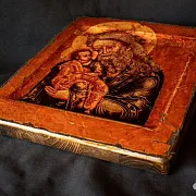 На память: Икона под старину "Святой Симеон Богоприимец" — фотография 7