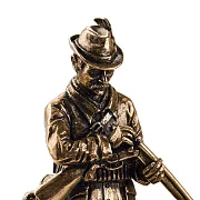 Композиция «Охотник с собакой» из бронзы — красивый подарок — фотография 2