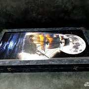 Нарды под стеклом «Корабль Призрак» — оригинальный подарок — фотография 7