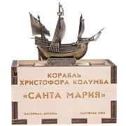 Ручная работа: Бронзовая модель корабля «Санта-Мария», 1:350 — фотография 7