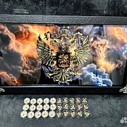 Нарды под стеклом «Держава» — необычный подарок — фотография 1