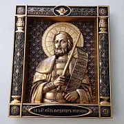 Икона резная Александр Невский — оригинальный подарок — фотография 10