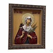 Святая Валентина резная икона из дерева — оригинальный подарок — фотография 2