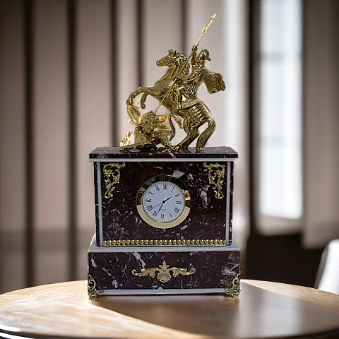 Каминные часы «Георгий Победоносец», 180×65×270 мм — необычный подарок