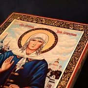 Икона с ковчегом "Святая Ксения Петербургская" — необычный подарок — фотография 5