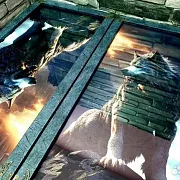 Нарды под стеклом «Волк и лев» — необычный подарок — фотография 3
