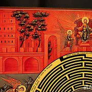 Икона деревянная "Лабиринт Веры" — оригинальный подарок — фотография 2