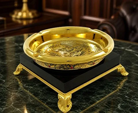 В подарок: Декоративная пепельница "Металлическая". Златоуст