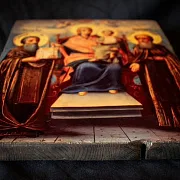 Икона Богоматери "Домостроительница" +подставка — необычный подарок — фотография 8