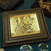 Кожаный зажим «Схватка» — необычный подарок — фотография 1