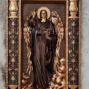 На память: Икона резная Ангел Хранитель — фотография 5