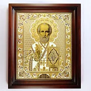 В подарок: Икона Николая Чудотворца /в киоте/ №2. Златоуст — фотография 2