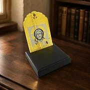 Икона Иисуса Христа настольная. Златоуст — оригинальный подарок — фотография 1
