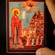 Подарочная икона Божией матери " Боголюбская" дорожная — фотография 1