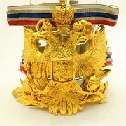 Подарочный бронзовый подстаканник «Герб РФ» №3 — фотография 5