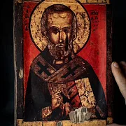 Святой Николай Чудотворец" Икона — красивый подарок — фотография 1
