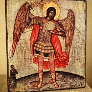 На память: Икона "Архангел Михаил попирающий диавола" — фотография 1