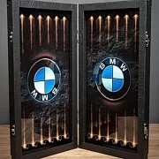Нарды под стеклом «BMW X5» — необычный подарок — фотография 9